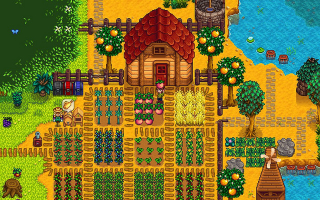 Image of Stardew Valley farm, not the author's