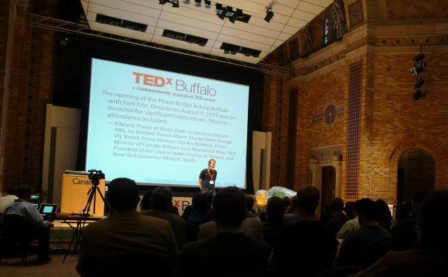 Me on stage at TEDxBuffalo 2011