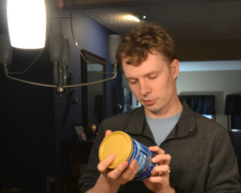 Self portrait with canned coffee