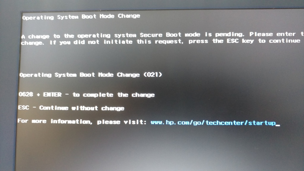 hp stream boot