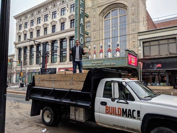 Mike M on the last load of crud going out