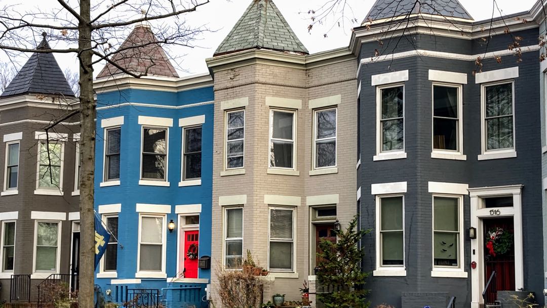 Rowhouses in Washington DC